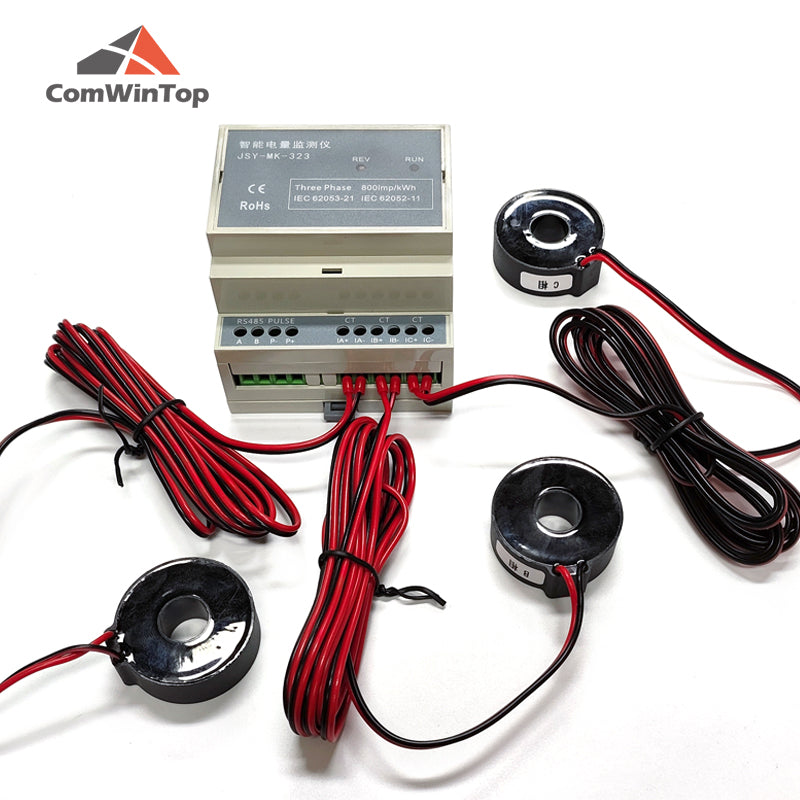 RS485 Modbus Three Phase AC Power Meter Voltage Current Power Energy Acquisition Module