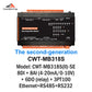 CWT-MB318S 8DI+8AI+6DO(relay)+3PT PT100 RS485 RS232 Ethernet Modbus Rtu Tcp Io Acquisition Module