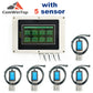 Measure Soil Temperature Moisture EC PH NPK 8-Node Soil Parameter Acquisition System with 7" LCD Touchscreen