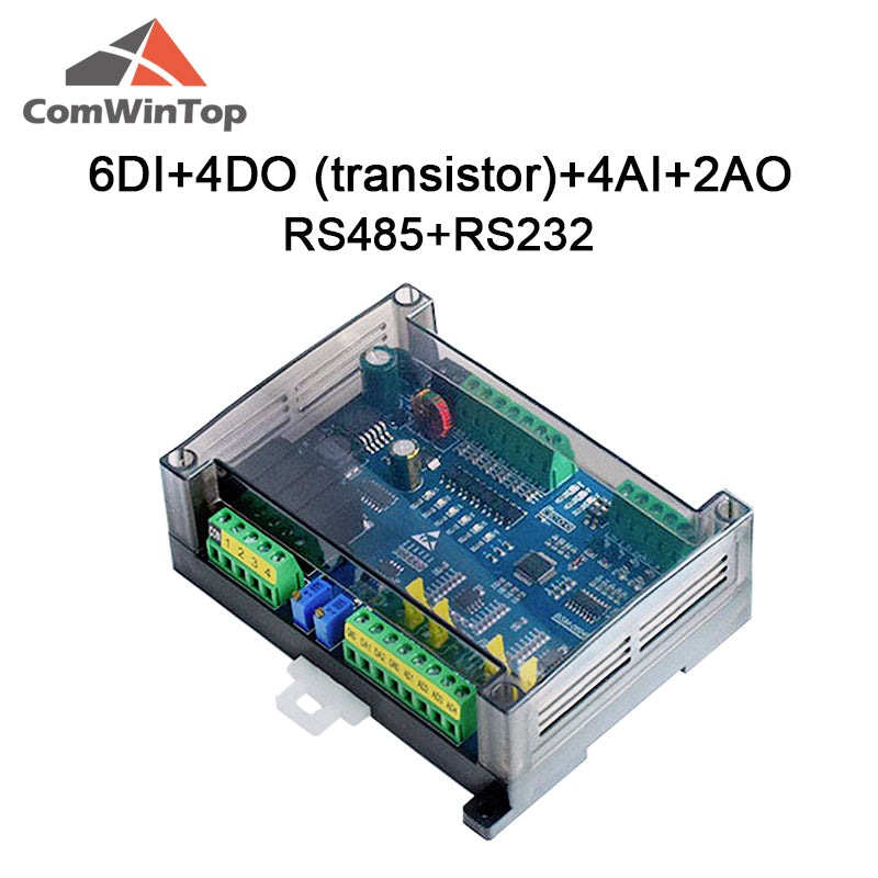 CWT-BK-06040402 6Di 4Do 4Ai 2Ao Digital input and output Analog Input and Output RS485 RS232 Modbus Rtu Io Module