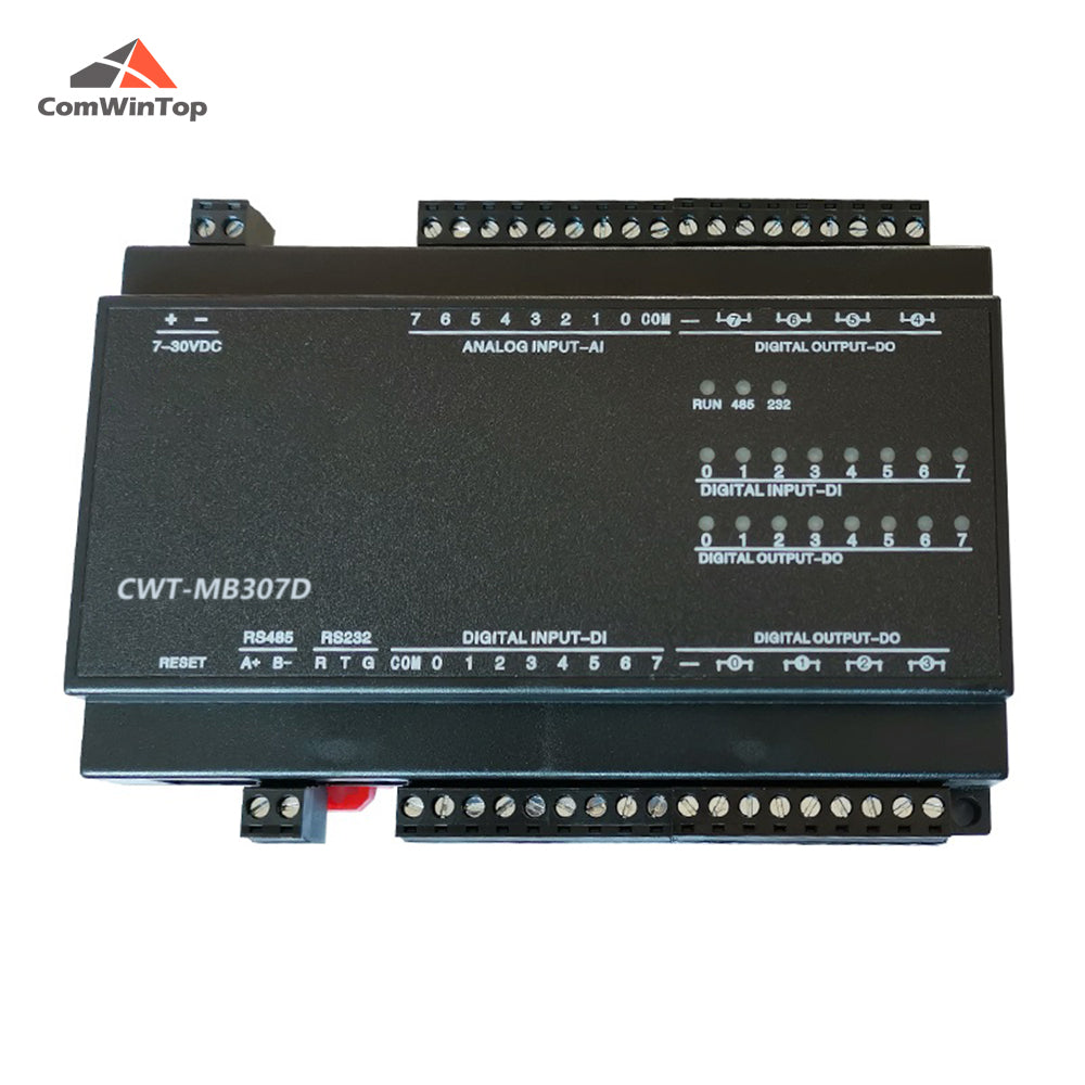 CWT-MB307D 8AI+8DI+8DO RS485 RS232 Ethernet Modbus Rtu Tcp Io Acquisition Module
