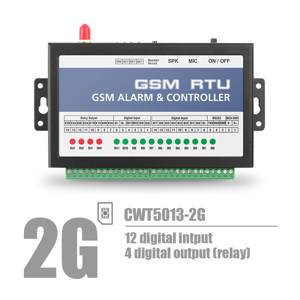 CWT5013 12DI 4DO Relay Output Gsm Gprs 4g Wi-Fi Remote Io Module Rtu Modem Controller
