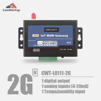 CWT-L0111S 1Do 1Ai 1Ti RS485 Modbus Gprs 3G 4G Wifi Rtu Modem Iot Gateway