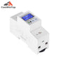 Intelligent RS485 Electric Power Meter Single Phase 2 Wire Energy Meter DIN Rail Mounting LCD Backlight Display AC 230V 5-80A