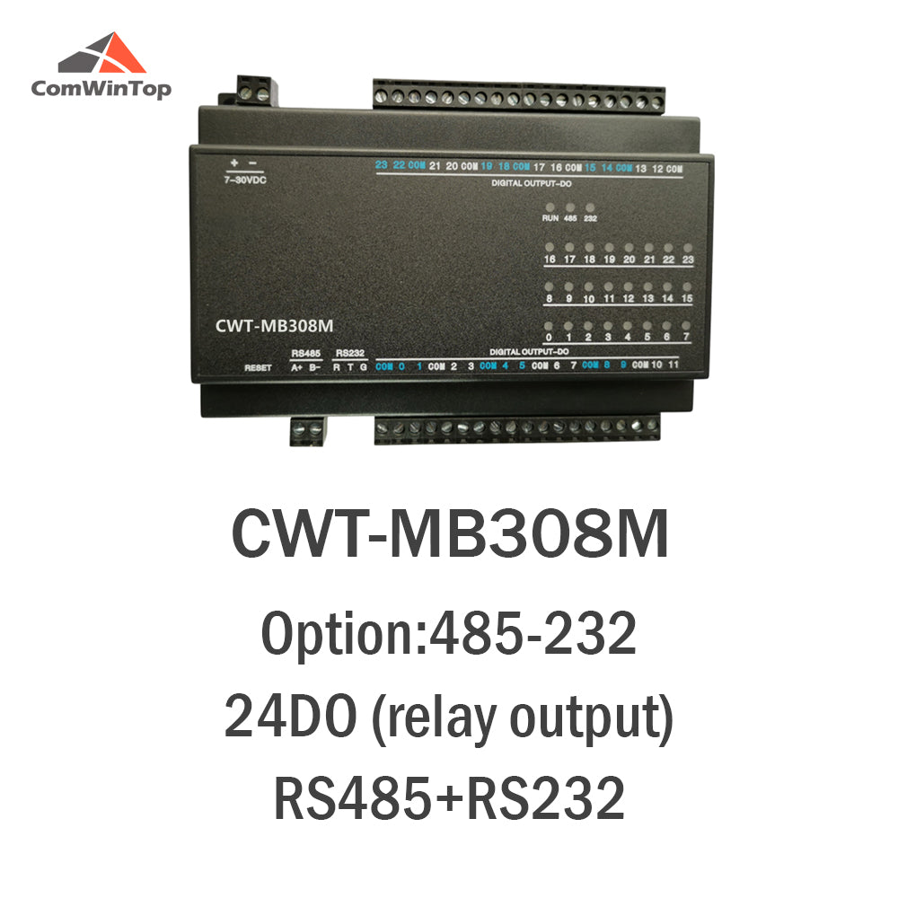 CWT-MB308M 24DO 16-Channel Digital Output Normal Open Relay Modbus Controller