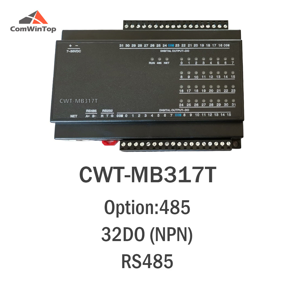 CWT-MB317T 32DO(NPN) 32-Channel Digital Output Transistor Output Modbus Controller