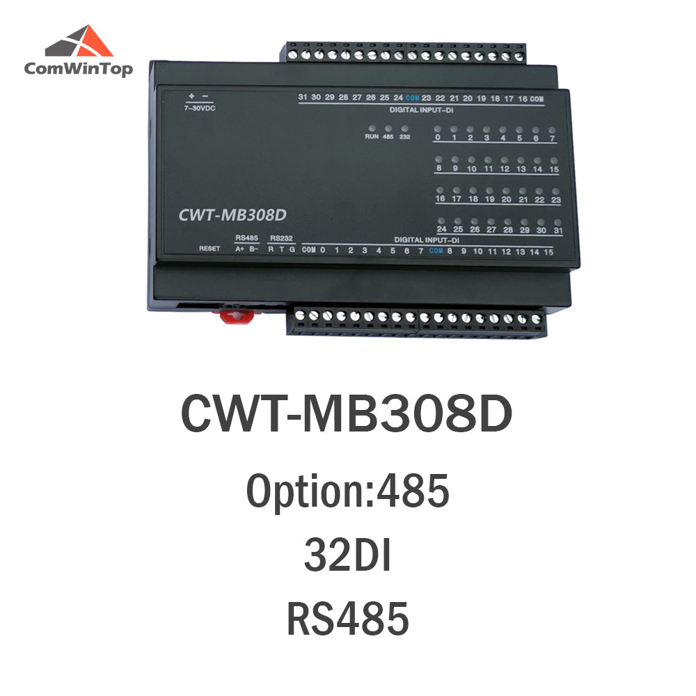 CWT-MB308D 32DI 32-Channel Digital Input RS485 Modbus Rtu Acquisition ...