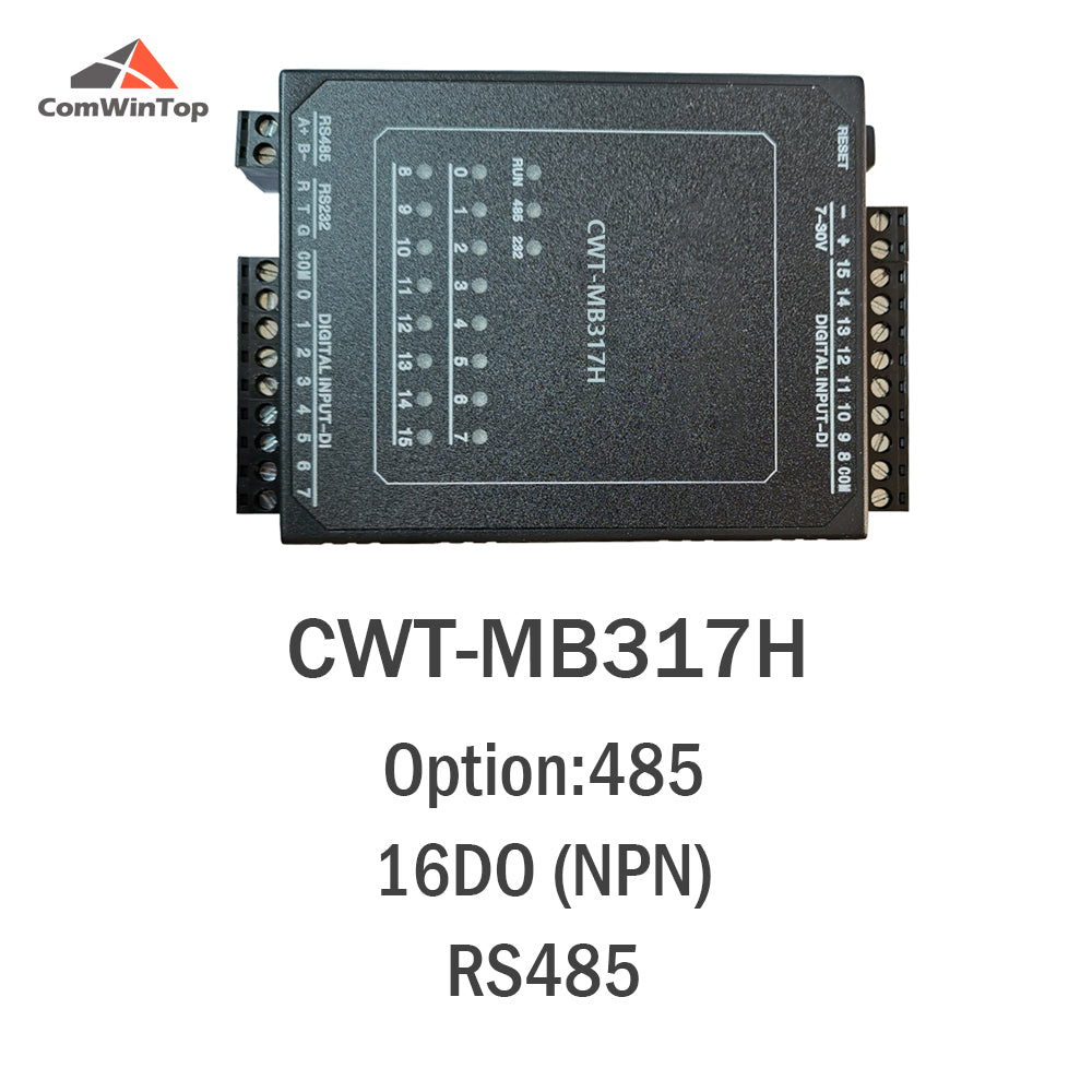 CWT-MB317H 16DO(NPN) 16-Channel Digital Output Transistor Output Modbus Controller