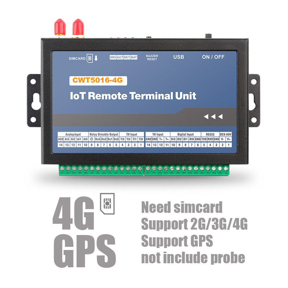 CWT5016 8-channels GSM/Wi-Fi Iot Temperature Alarm Data Logger with Cloud APP Monitoring