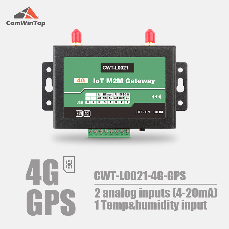 CWT-L0021S 2Ai 1Ti RS485 Modbus Gprs 3G 4G Wifi Rtu Modem Iot Gateway 1 order