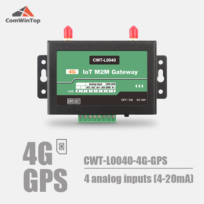 CWT-L0040S 4Ai RS485 Modbus Gprs 3G 4G Wifi Rtu Modem Iot Gateway