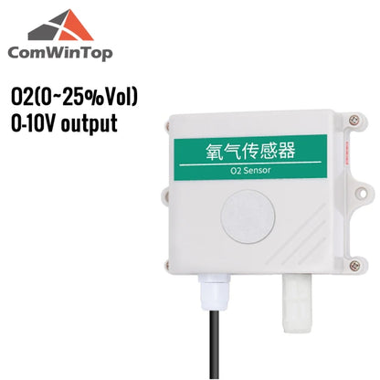 O2 sensor O2 transmitter intelligent oxygen transmitter in greenhouse agriculture farm oxygen detector modbus RS485 4-20MA 0-5V