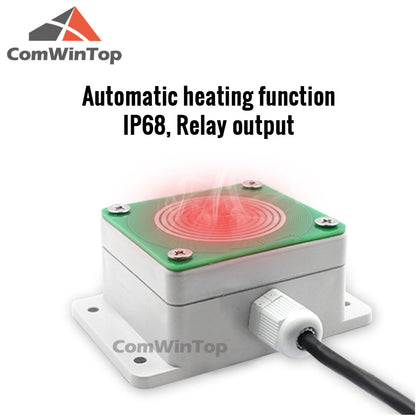 Rain and snow sensor, rain, snow storm detection transmitter, RS485 or relay output with heating function