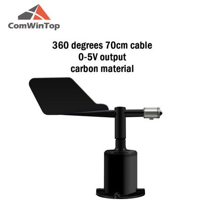 Anti-corrosion Wind Speed Sensor 0-360degree Polycarbonate Wind direction sensor Anemometer Speed Measuring Tool Eight Direction