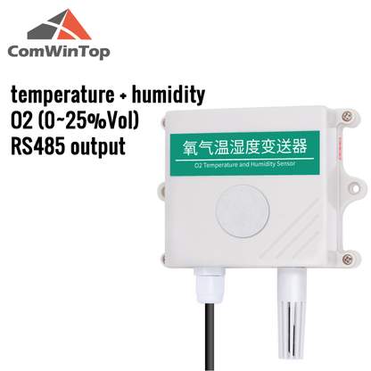 O2 sensor O2 transmitter intelligent oxygen transmitter in greenhouse agriculture farm oxygen detector modbus RS485 4-20MA 0-5V