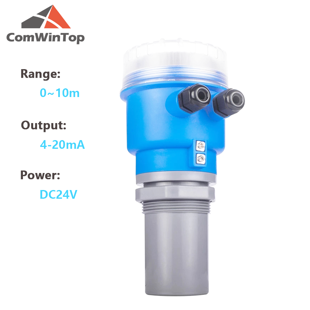 Non-contact ultrasonic transmitter Ultrasonic Level Sensor Liquid Fuel Integrated Smart Level Measurement Indicator 4-20mA RS485