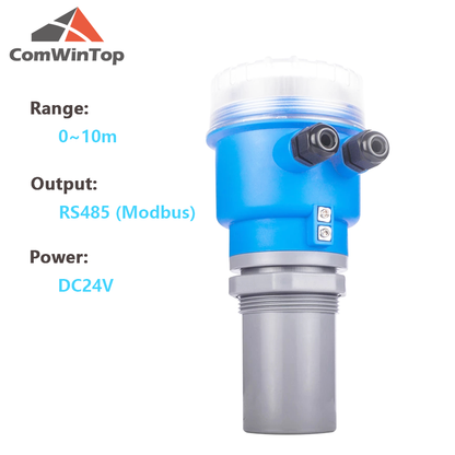 Non-contact ultrasonic transmitter Ultrasonic Level Sensor Liquid Fuel Integrated Smart Level Measurement Indicator 4-20mA RS485