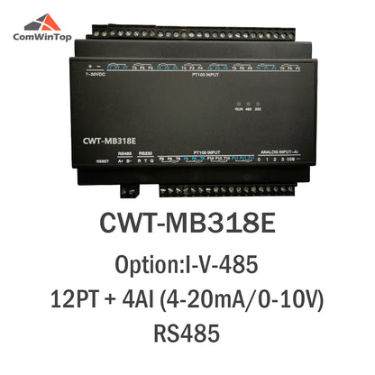 CWT-MB318E 12PT+4AI RS485 RS232 Ethernet Modbus Rtu Tcp Io Acquisition Module