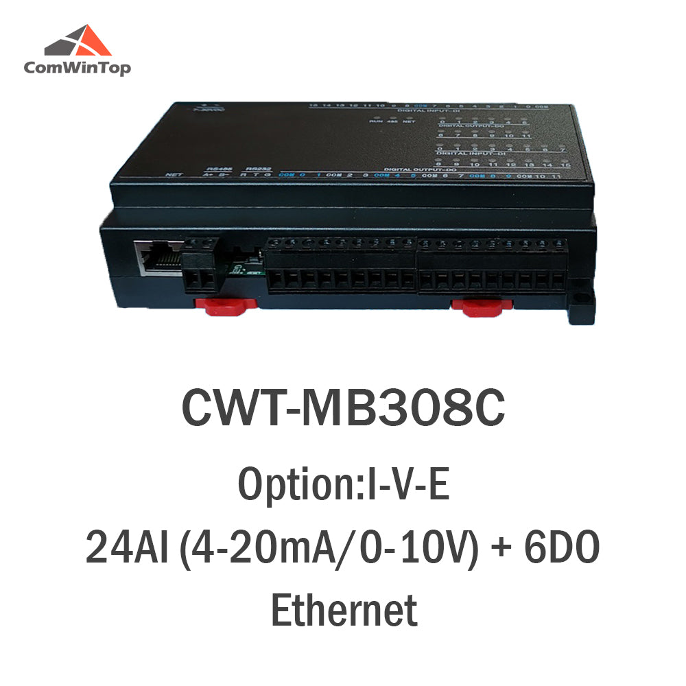 CWT-MB308C 24AI+6DO RS485 RS232 Ethernet Modbus Rtu Tcp Io Acquisition ...