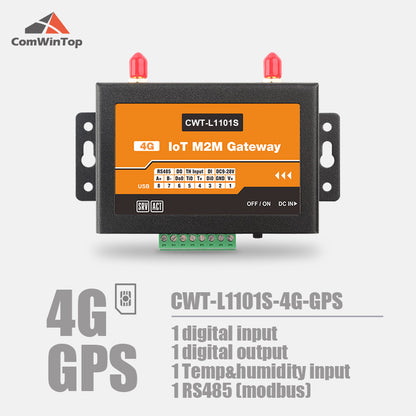 CWT-L1101S 1Di 1Do 1Ti RS485 Modbus Gprs 3G 4G Wifi Rtu Modem Iot Gateway